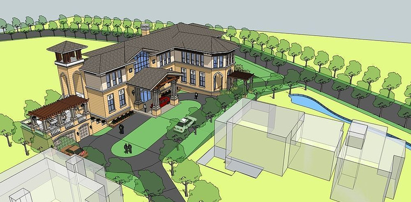 某某企业会所模型 某某企业会所模型