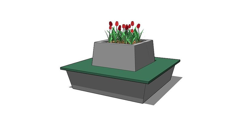 方形花盆座椅 方形花盆座椅