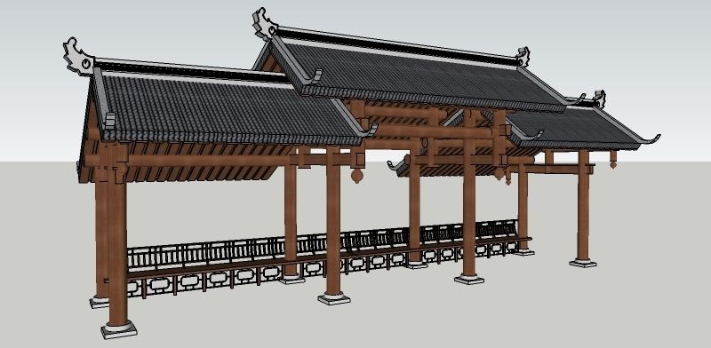 中式亭子长廊 中式亭子长廊