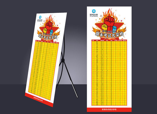 期中期末考试提分案例展架 期中期末考试提分案例展架