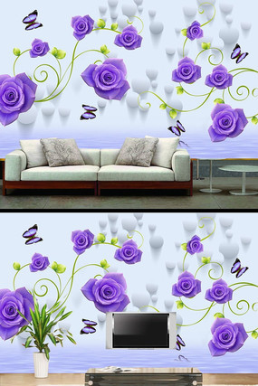 蝶恋花背景墙设计 蝶恋花背景墙设计