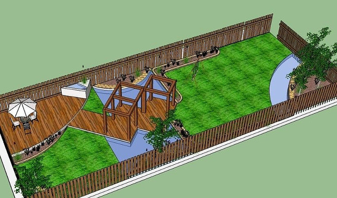 �򵥵Ļ�԰ͥԺ skp