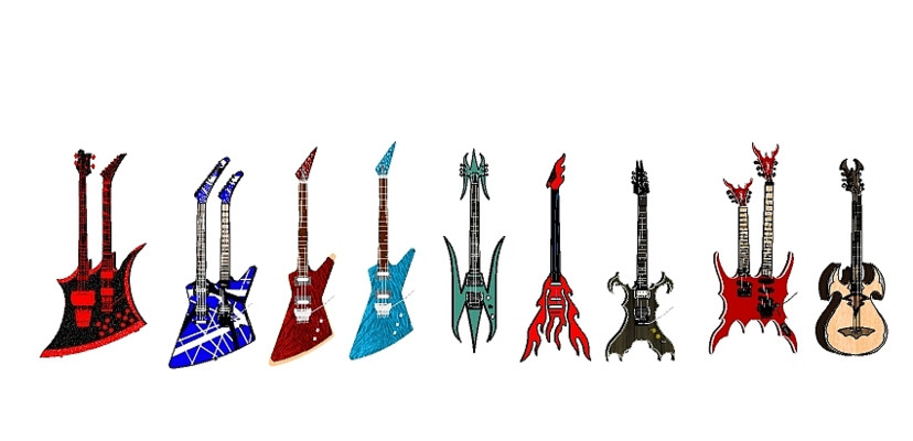 九款创意吉他 九款创意吉他