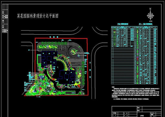 ĳ��԰С������ƽ�����ʩ��ͼ CAD