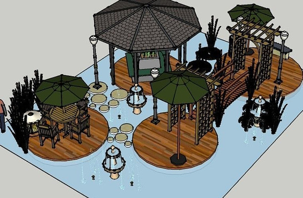 休息亭的庭院 休息亭的庭院