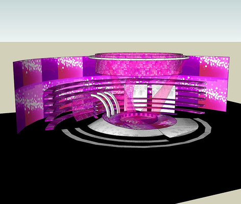 环形舞台SU模型 环形舞台SU模型