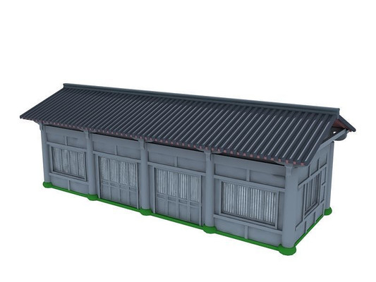 古建书院模型 古建书院模型