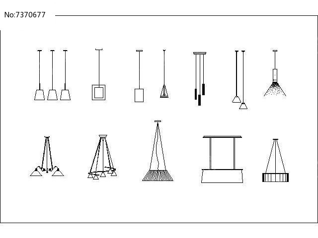 室内灯具CAD