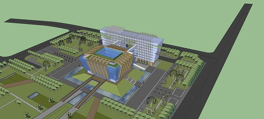 ���й㳡�����ģ�� skp