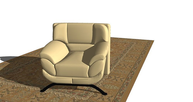 米色单人沙发靠椅 米色单人沙发靠椅