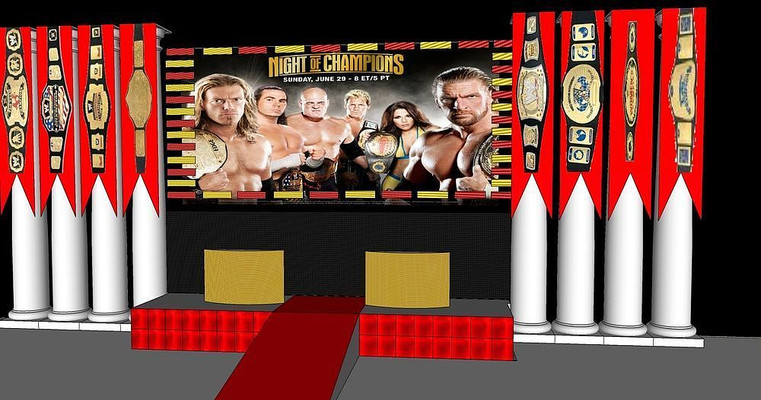 宣传舞台模型 宣传舞台模型