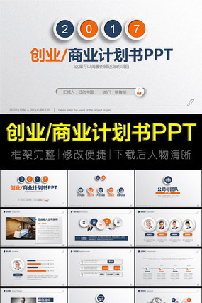 框架完整的创业计划书商业融资招商PPT 框架完整的创业计划书商业融资招商PPT