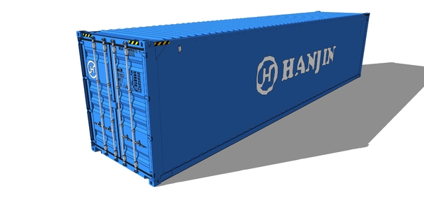 蓝色集装箱模型 蓝色集装箱模型