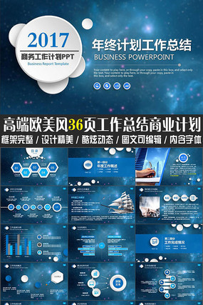 �����ǿ�΢������ҵ�ƻ��ܽ�PPT