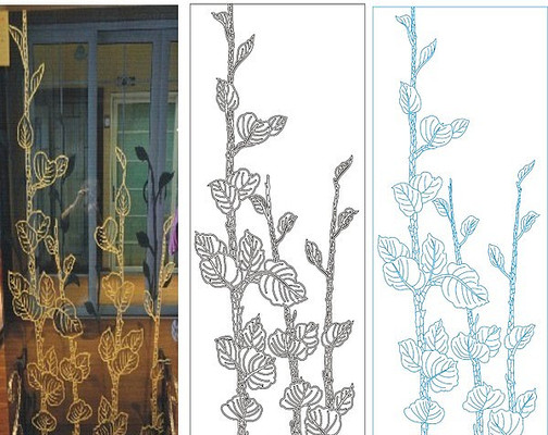 抽象树雕刻图案 抽象树雕刻图案