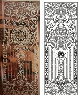 欧式抽象花雕刻图案 欧式抽象花雕刻图案