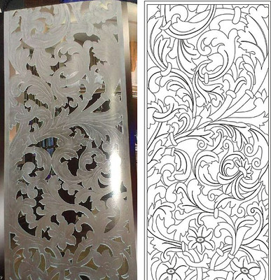 欧式抽象花雕刻图案 欧式抽象花雕刻图案