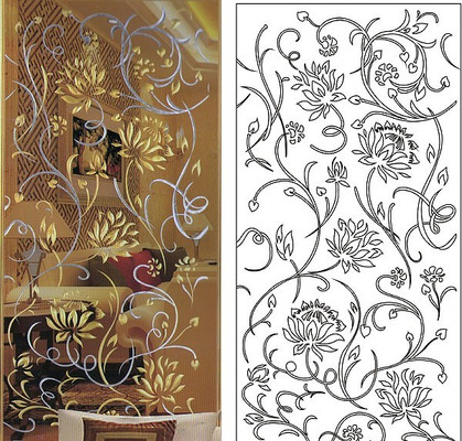 金银花雕刻图案 金银花雕刻图案