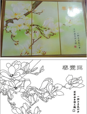 玉堂春雕刻图案 玉堂春雕刻图案
