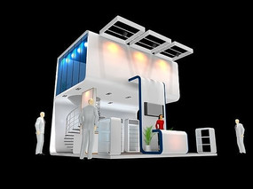 多层精细展馆模型 多层精细展馆模型