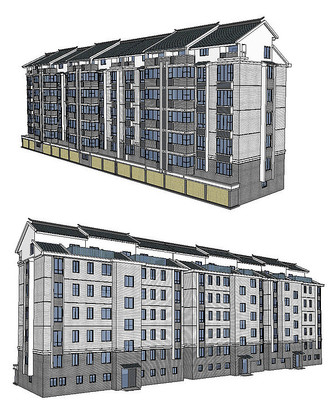 ��ʽ���סլģ�ͽ�����ͼ��ʦSUģ�� skp