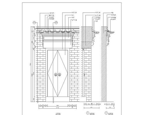 ��ʽ��ʯ���ľ������ dwg