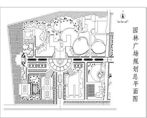 ԰�ֹ㳡�滮��ƽ��ͼ dwg