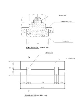 简约现代圆球施工图