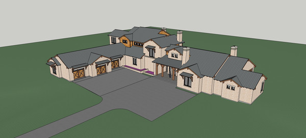 欧式别墅模型 欧式别墅模型