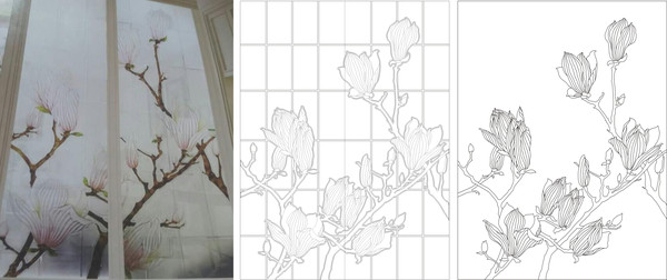 亭亭玉立雕刻图案 亭亭玉立雕刻图案