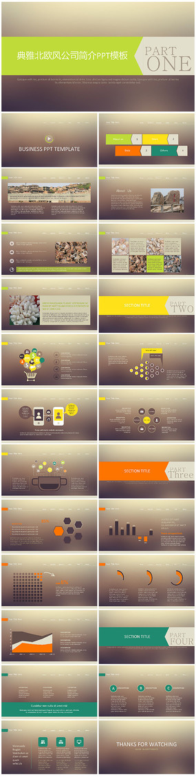 ���ű�ŷ�繫˾���PPTģ��