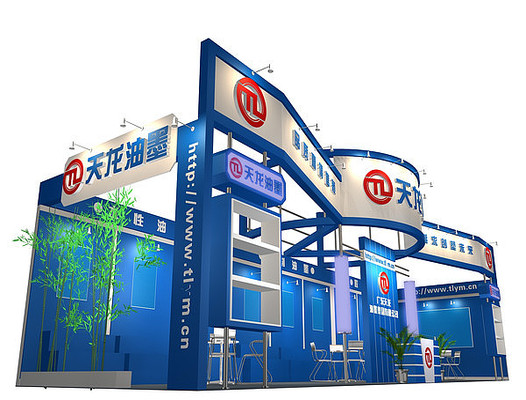 天龙油墨展厅模型 天龙油墨展厅模型