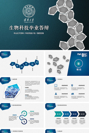 完整生物科技毕业论文答辩PPT