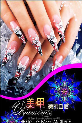 专业美甲促销海报 专业美甲促销海报