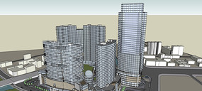 �߲㲣��ǽ��칫¥ģ��