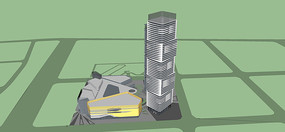 ƴ��ʽ�칫��¥ģ��