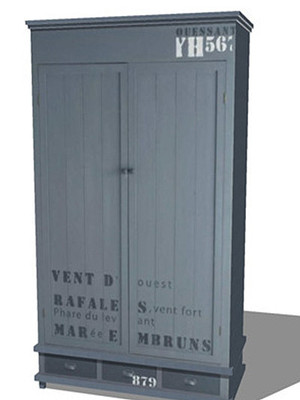 复古衣柜收纳柜 复古衣柜收纳柜