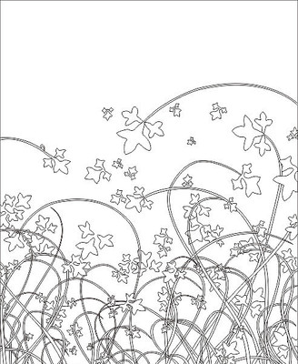 四星草雕刻图案 四星草雕刻图案