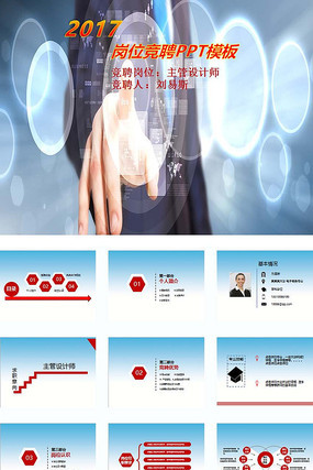 岗位竞聘PPT模板 ppt