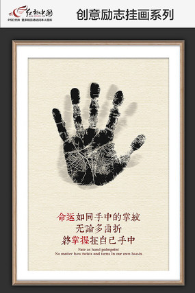 企业文化励志展板之掌握命运