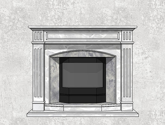 简约欧式壁炉