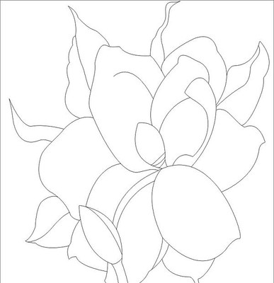 抽象花雕刻图案 抽象花雕刻图案