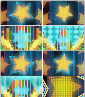 卡通动感绚丽星星LED视频 卡通动感绚丽星星LED视频