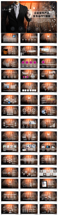 ��ҵ����������˾�ƹ�PPTģ��