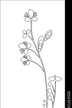 抽象花雕刻图案 抽象花雕刻图案