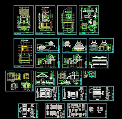 大雄宝殿cad施工 大雄宝殿cad施工
