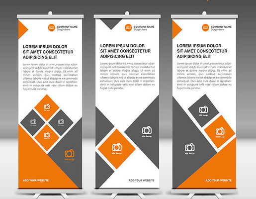 简约大气易拉宝模板 简约大气易拉宝模板