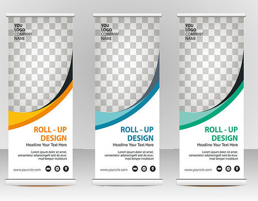 易拉宝模板设计 易拉宝模板设计