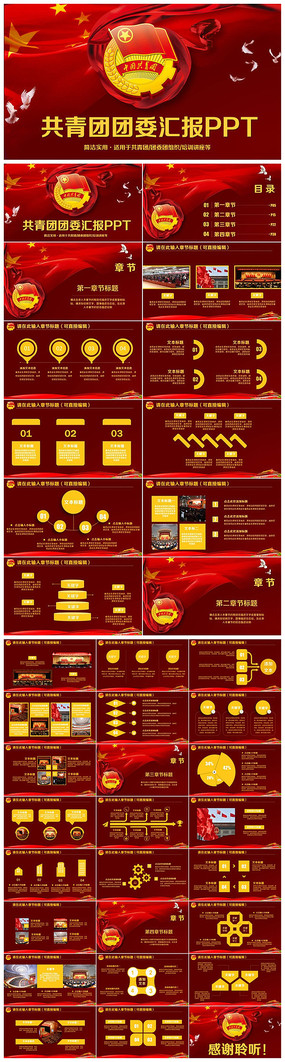 團支部彙報總結工作計劃ppt