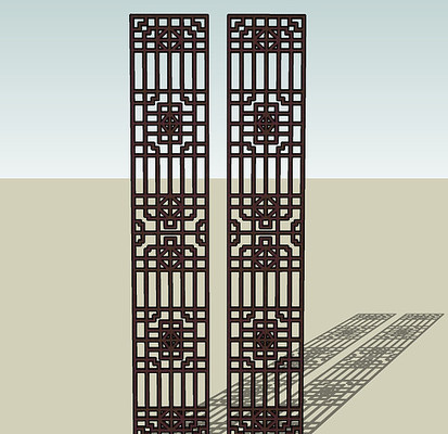 中式镂空屏风